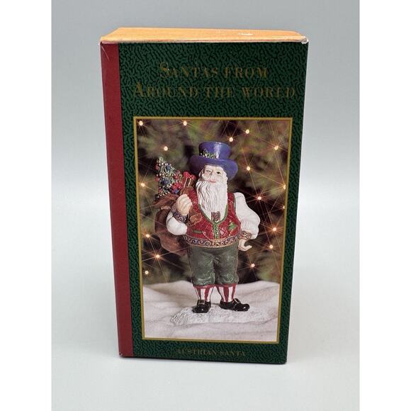 VTG 1996 Santas From Around The World Austrian Christmas Figure 5.5” READ - Picture 7 of 12